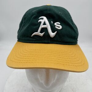 Oakland A's Youth Baseball Hat. Adjustable Green/Yellow 9Forty New Era 2017